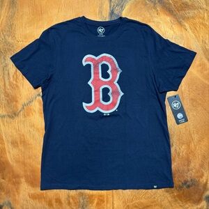 NWT 47 Brand Red Sox T-Shirt Navy Blue